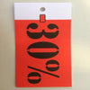 Klika - Étiquette à suspendre 35x70 mm -30% coupée 250pcs 20 pièces