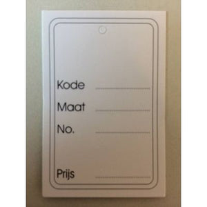 Klika – Hängeetiketten 40 x 60 mm, lose bedruckt, ohne Perforation, 9 Stück