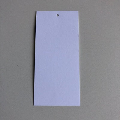 Klika -  Hangetiket 55x120 mm wit onbedrukt