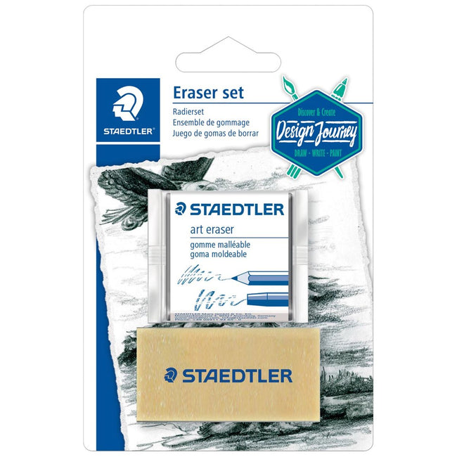 Staedtler - set met 2 gommen, op blister