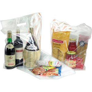 Klika - Tasche | LDPE | dKT | 30x8x44cm | Einkaufstasche | transparent | 500 Stück