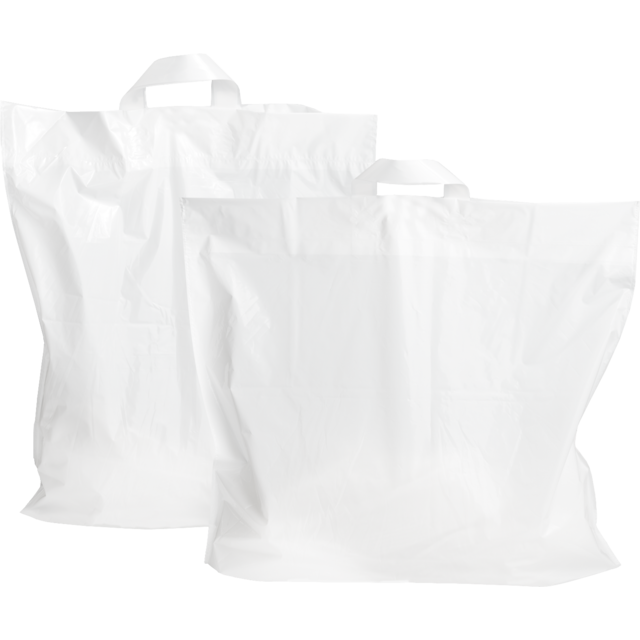 Klika - Tas | Ldpe | Lus | 46x 5x52cm | Üppiger Tasche | Weiß | 250 Stück