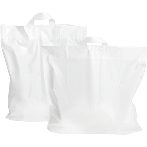 Klika - Tasche | LDPE | 55x5x50cm | Schlaufentragetasche | weiß | 250 Stück