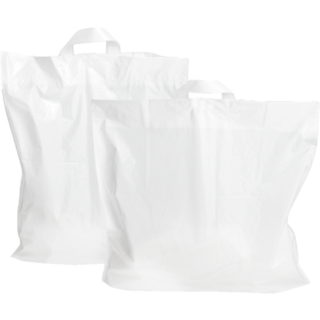 Klika - Sac | PEBD | 55x5x50cm | sac de transport à boucle | blanc | 250 pièces