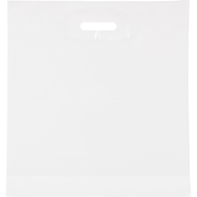 Klika -  Tas | LDPE | dKT | 45x50cm | bodemvouw 10cm | draagtas | wit | 500 stuks