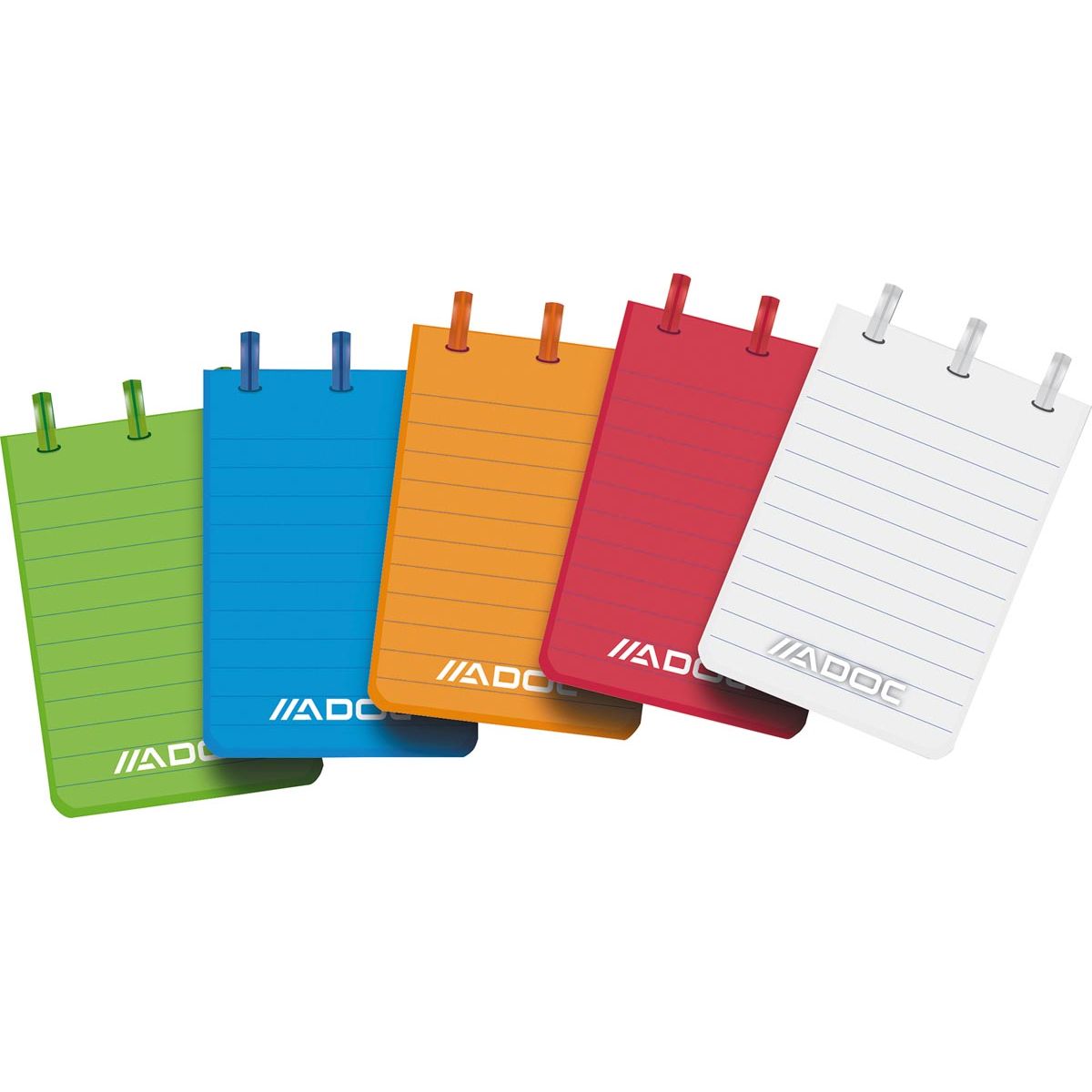 Adoc -  notitieboekje Colorlines, ft A7, gelijnd, geassorteerde kleuren
