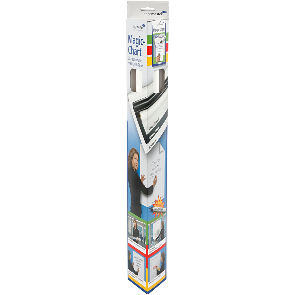 Legamaster - Tableau blanc Magic-Chart 600x800mm blanc 25 feuilles