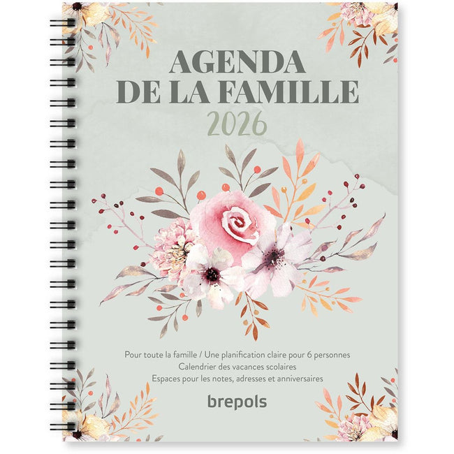Brepols - planning familial, 12 mois, Français, 2026