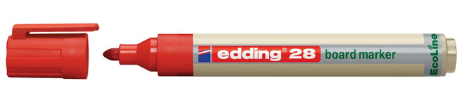Edding - Marqueur pour tableau blanc 28 EcoLine rond 1,5-3mm rouge