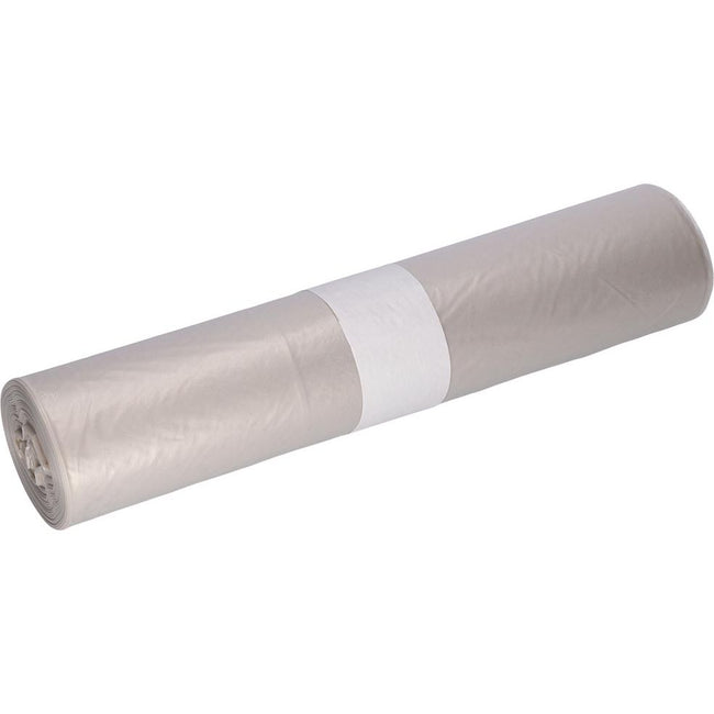 Deiss -   vuilniszak, ft 57,5 x 100 cm, transparant, LDPE, rol van 25 stuks