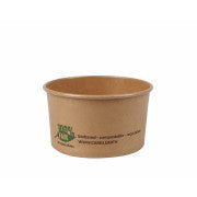 Couvercle pour barquettes à salade carton rond 92mm 50 pièces