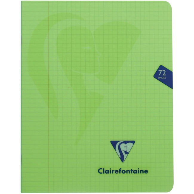 Clairefontaine – Mimesys-Notizbuch für ft A5, 72 Seiten, Einband aus PP, kariert 5 mm, verschiedene Farben