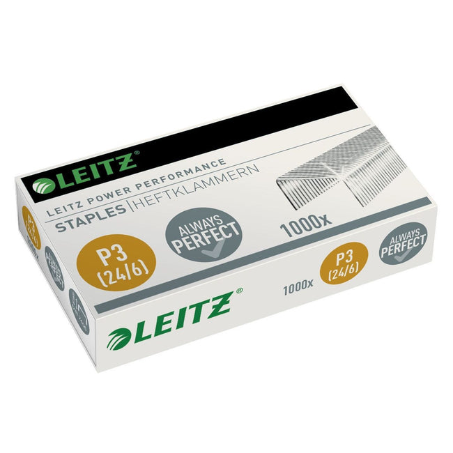 Leitz - Agrafes 24/6 galvanisées 1000 pièces