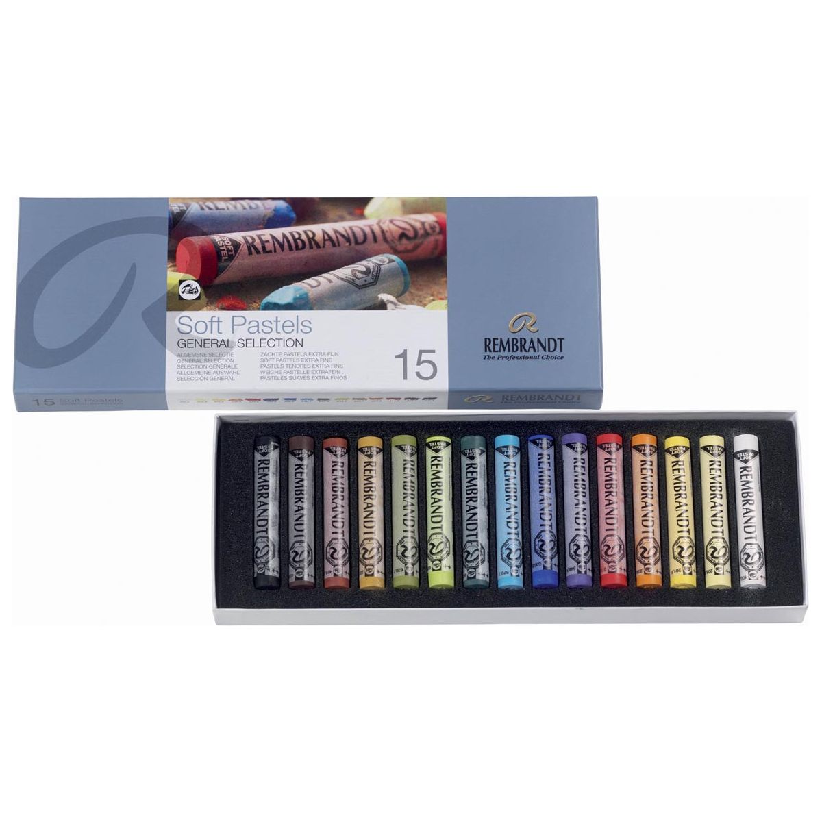 Rembrandt - Rembrandt softpastels, doos met 15 pastels