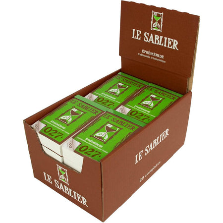 Klika - Calendrier bloc journalier Le Sablier, présentoir de 20 pièces, 2026