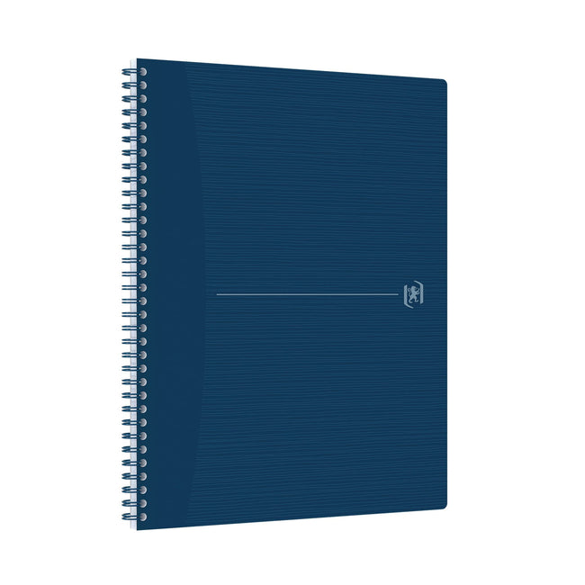 Oxford -  Spiraalblok oxf origin a4+ lijn 140pag 80gr blauw | 5 stuks