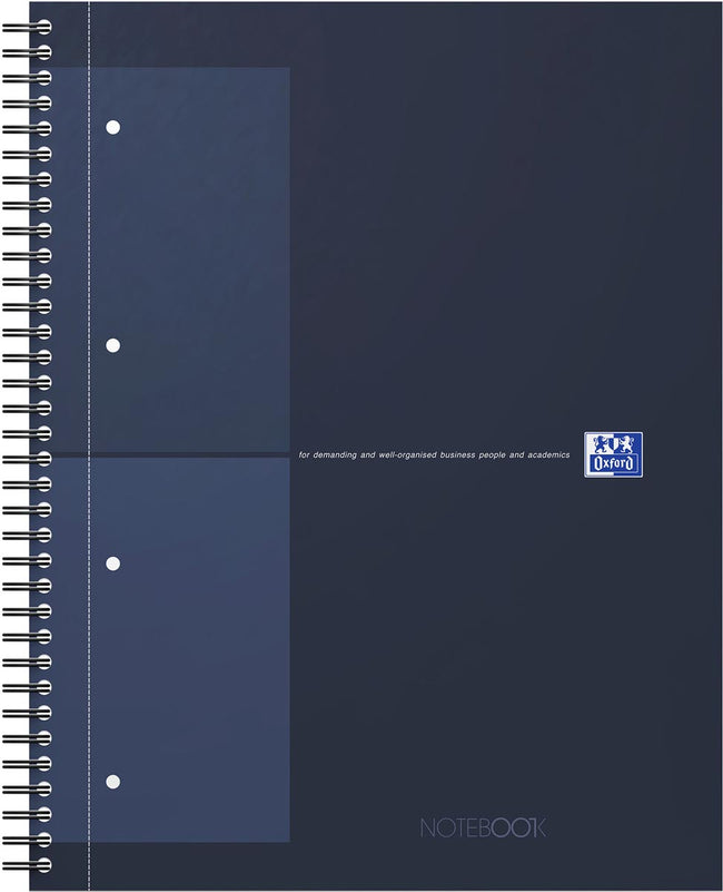 Oxford -  INTERNATIONAL Notebook Actie 30 jaar, 160 bladzijden, ft A4+, geruit 5 mm, blauw
