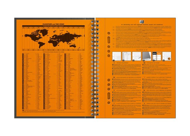 Oxford -  Spiraalblok oxf international notebook a5+ rt 160p | 5 stuks