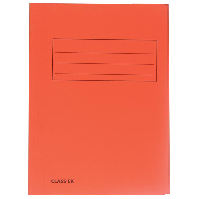 Classex - Chemise classeur Class'ex, 3 rabats, orange