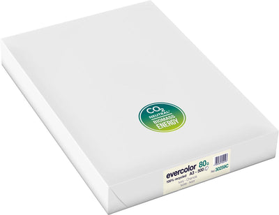 Clairefontaine -  Evercolor gekleurd gerecycleerd papier, A3, 80 g, 500 vel, ivoor