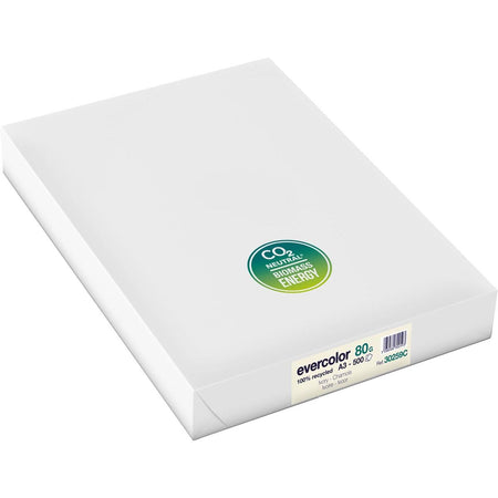Clairefontaine – Evercolor farbiges Recyclingpapier, A3, 80 g, 500 Blatt, Elfenbein