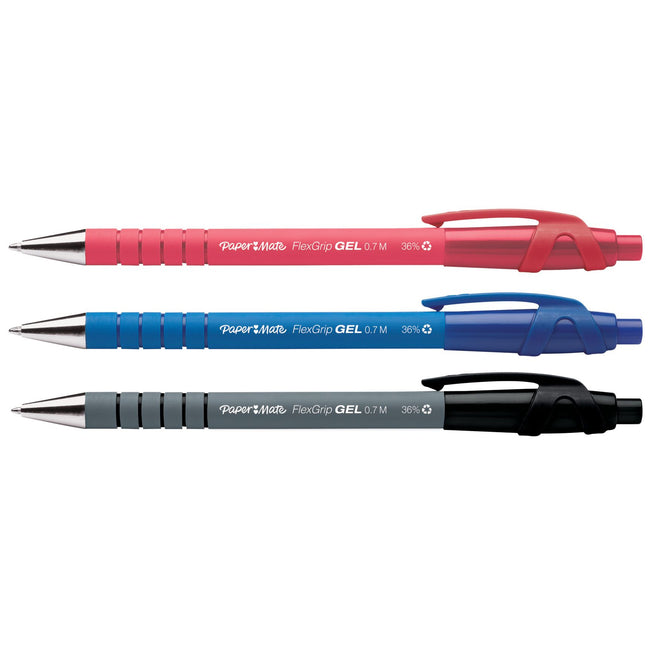 Paper Mate -  Gelschrijver papermate flexgrip m zwart