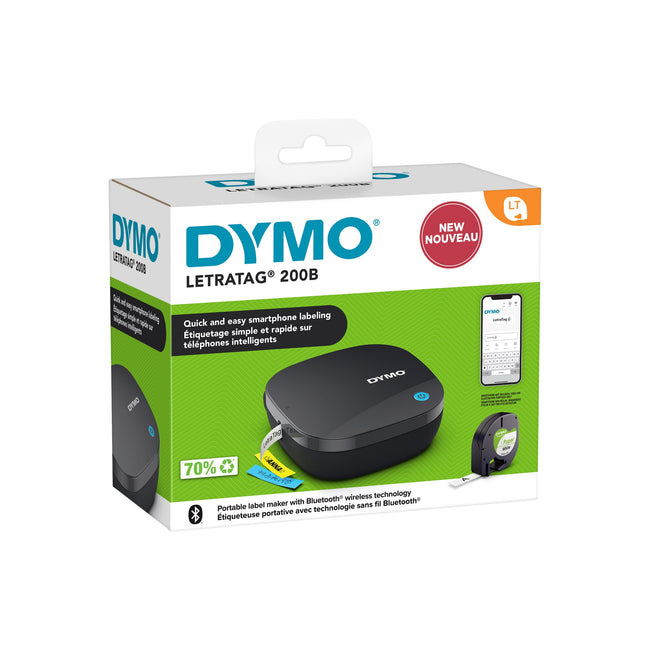 DYMO -  Labelprinter  letratag 200b 12mm zwart