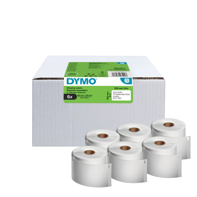 Dymo -  Etiket  labelwriter 5xl verzend 102x210 6st