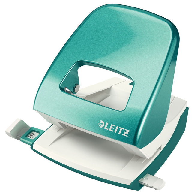 Leitz - Perforatrice WOW 5008 NeXXt métal 30 feuilles bleu glacier