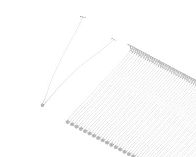 Klika -  Textielpins 65mm -V- stand 5.000 stuks