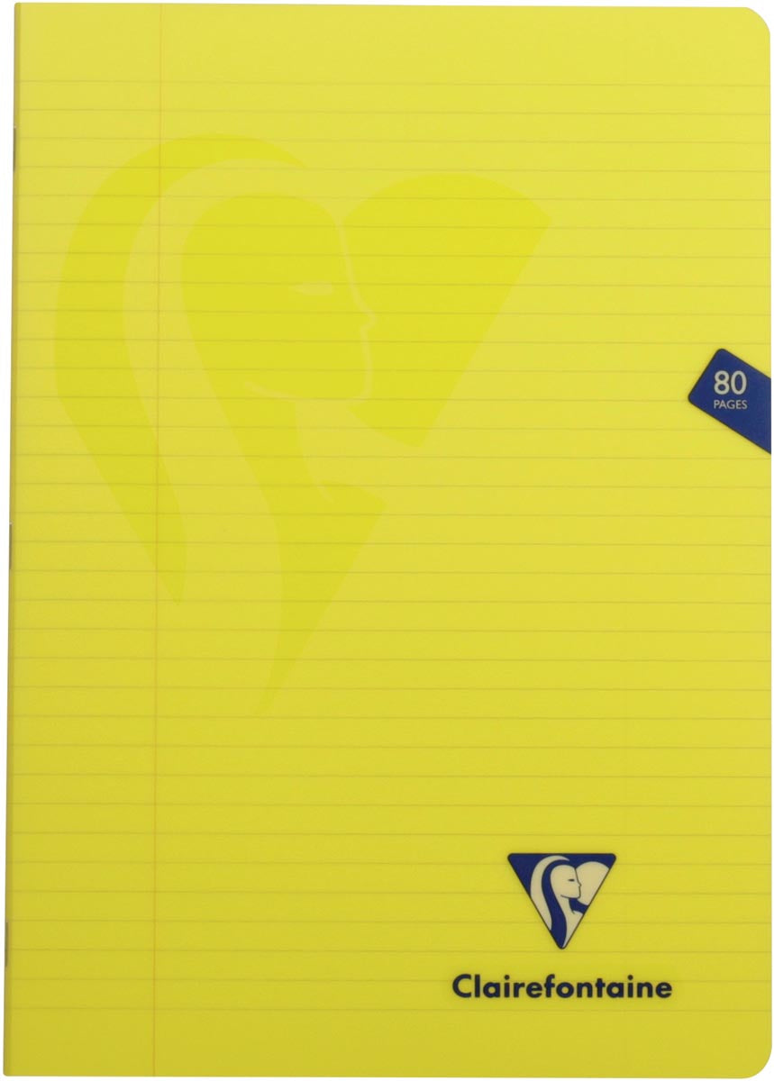 Clairefontaine - Carnet Mimesys pour pi A4, 80 pages, couverture PP, ligné, couleurs assorties