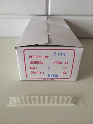 Klika - Épingles textiles en nylon 7 mm fines 10 000 pièces 9 pièces