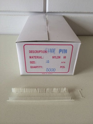 Klika - Épingles textiles en nylon 15 mm fines 5 000 pièces 14 pièces