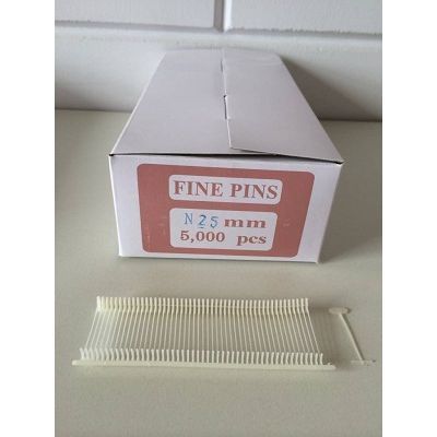Klika - Épingles textiles en nylon 25 mm fines 5 000 pièces 13 pièces