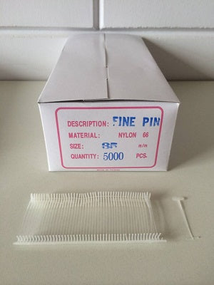 Klika - Épingles textiles en nylon 35 mm fines 5 000 pièces 12 pièces