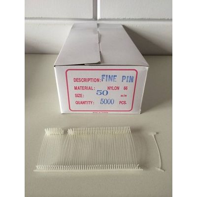 Klika -  Nylon textielpins 50mm fijn 5.000 stuks