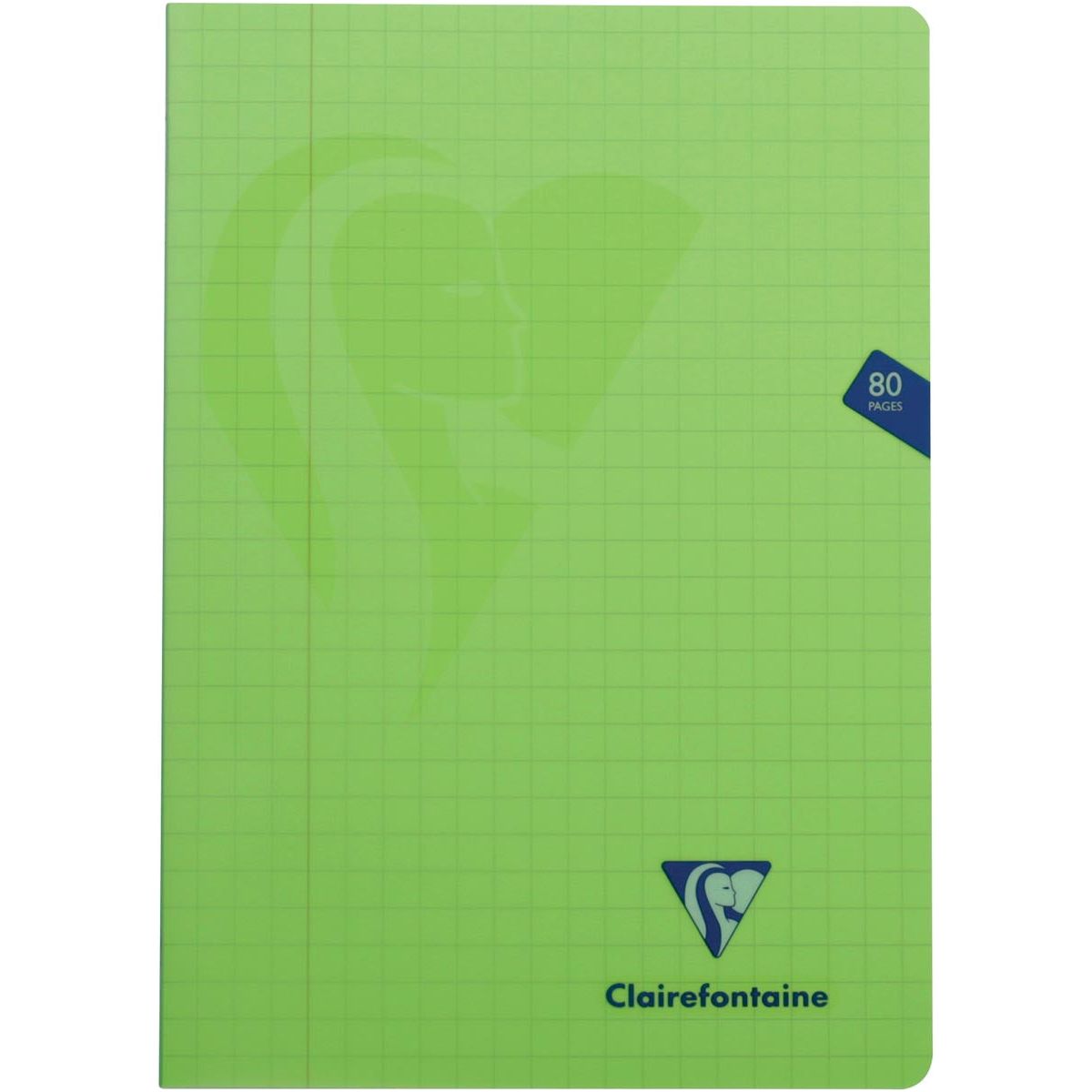 Clairefontaine - Écriture Miimesys pour Ft A4, 80 pages, couverture en PP, à carreaux 10 mm, couleurs assorties