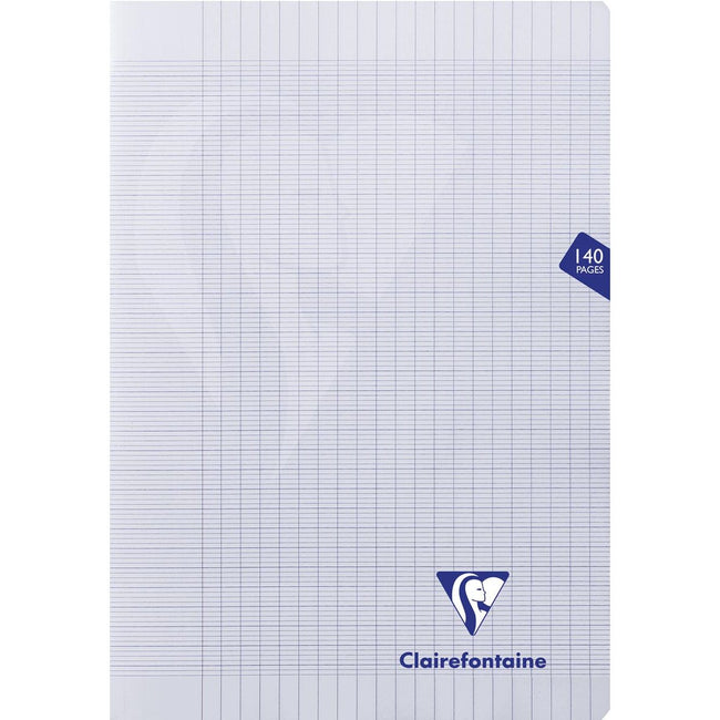 Clairefontaine - Carnet Mimesys pour ft A4+, 140 pages, couverture en PP, seyès, coloris assortis