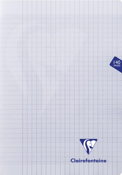 Clairefontaine – Mimesys-Notizbuch für ft A4+, 140 Seiten, Einband aus PP, Seyès, verschiedene Farben