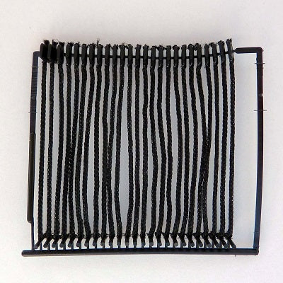 Klika - Cordon à épingles textile 50mm noir 2500 pièces 3 pièces