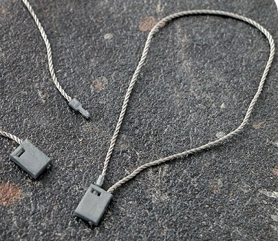 Klika - Fermeture par cordon 120 mm bloc gris 100 pièces