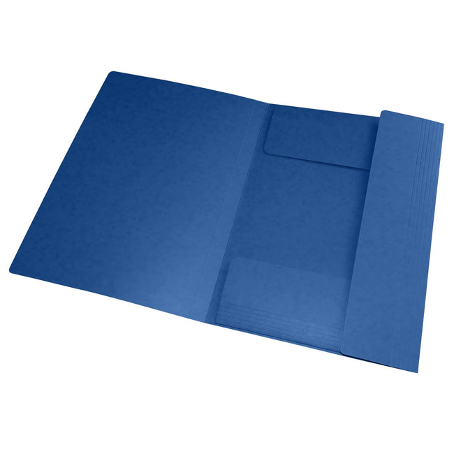 Oxford -  Elastomap  top file a3 3 kleppen 390gr blauw | 10 stuks