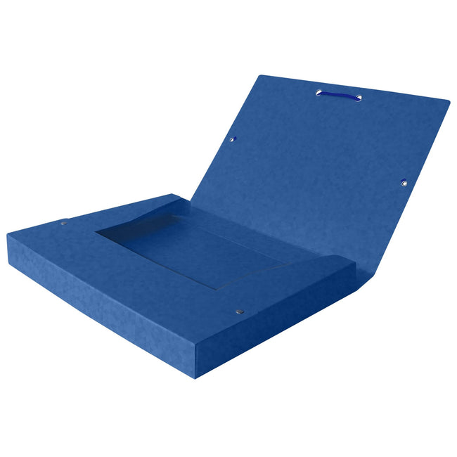 Oxford -  Elastobox  top file+ a4 40mm blauw