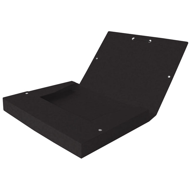 Oxford -  Elastobox  top file+ a4 25mm zwart | 12 stuks
