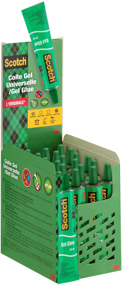 Scotch - colle universelle, présentoir de 24 blisters
