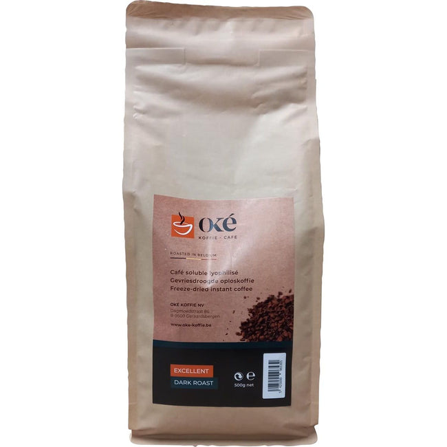 OKE -  Oké Koffie instant koffie Excellent dark roast, pak van 500 gram