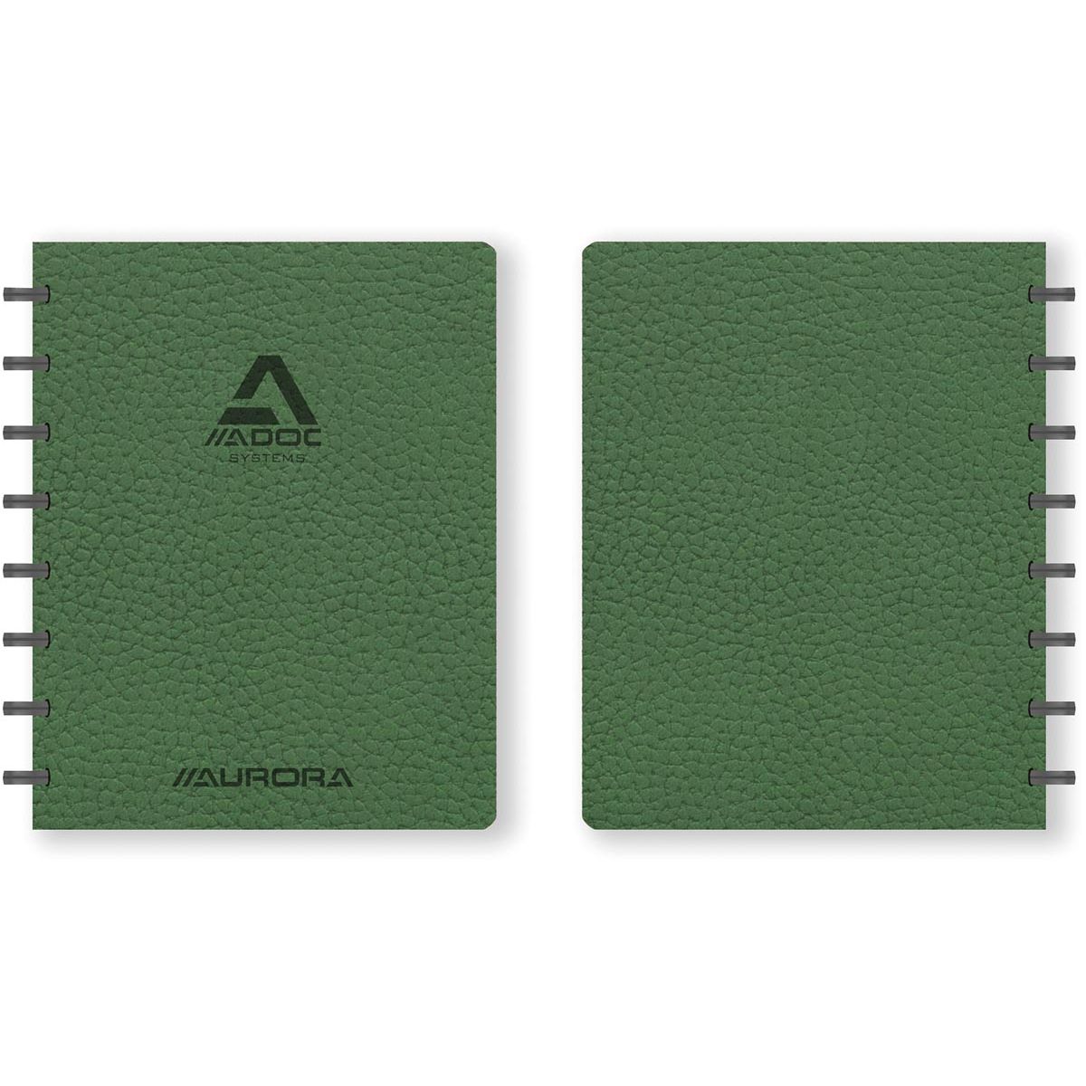 Adoc -  Business schrift, ft A5, 144 bladzijden, geruit 5 mm, groen