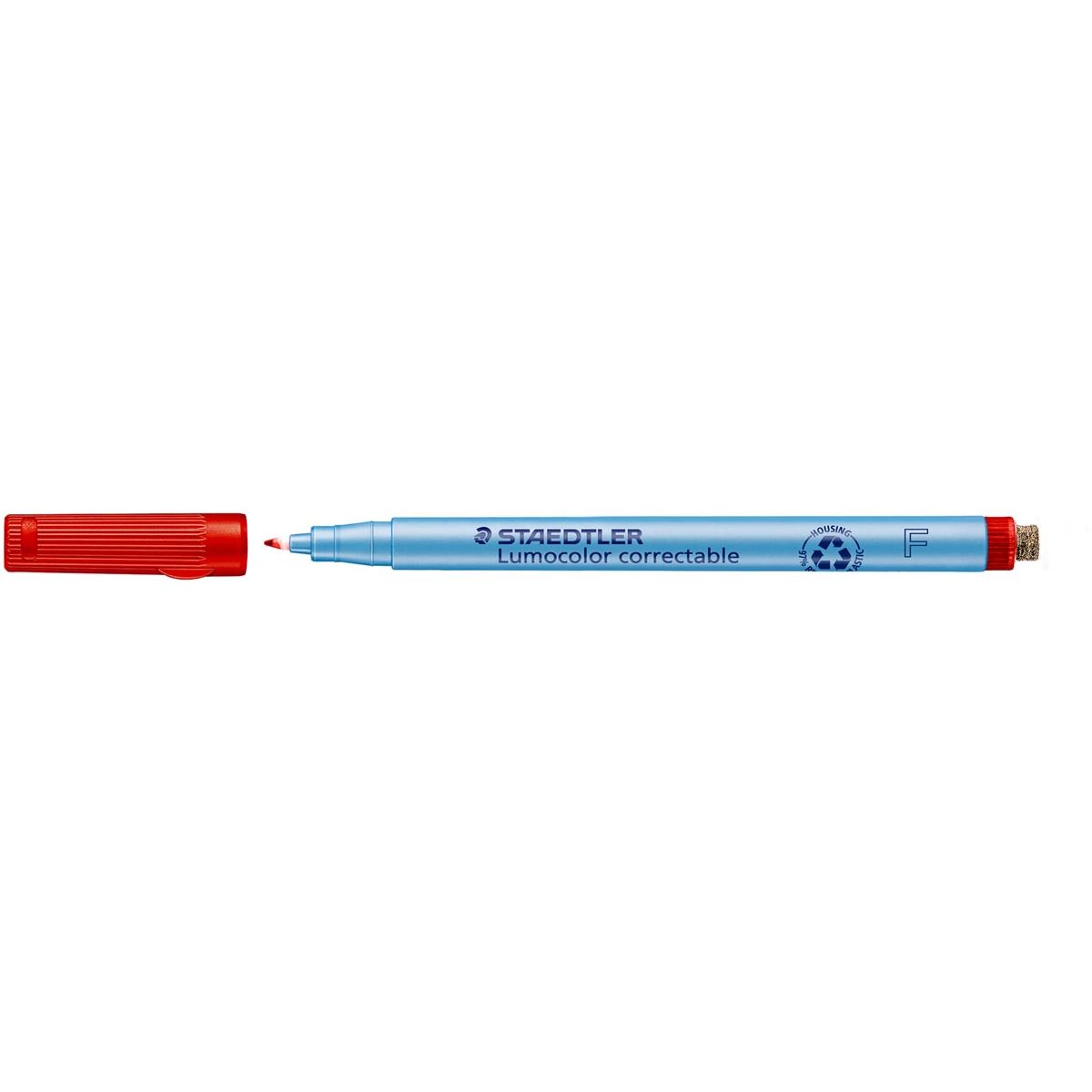Staedtler -  Lumocolor uitwisbare pen, schrijfbreedte: 0,6 mm, rood