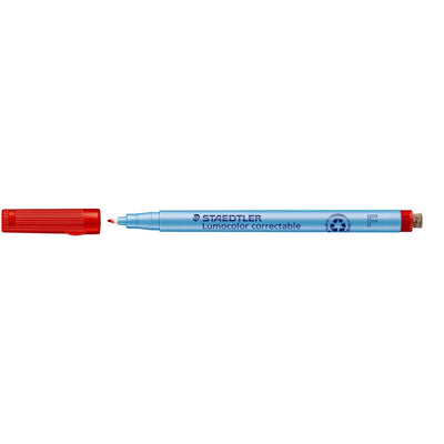Staedtler -  Lumocolor uitwisbare pen, schrijfbreedte: 0,6 mm, rood