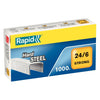 Rapid - Agrafes 24/6 acier solide 1000 pièces